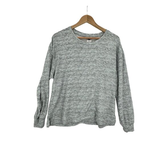 Natori Women's‎ Heather Gray Long Sleeve Pullover Top L/G Polyester/Spandex - Picture 1 of 8